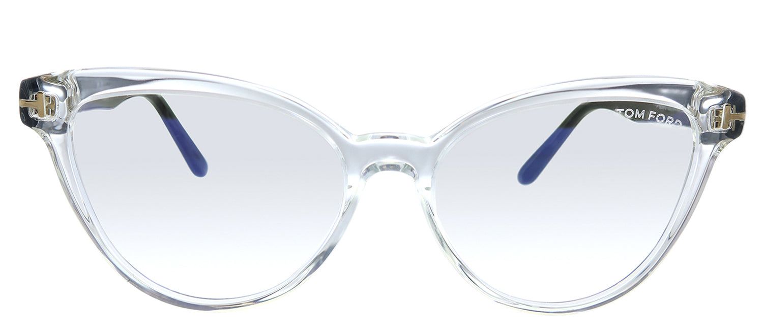 Tom Ford FT 5639-B 026 Clear Cat-Eye Plastic Eyeglasses with Demo Lens sold by Gaffos
