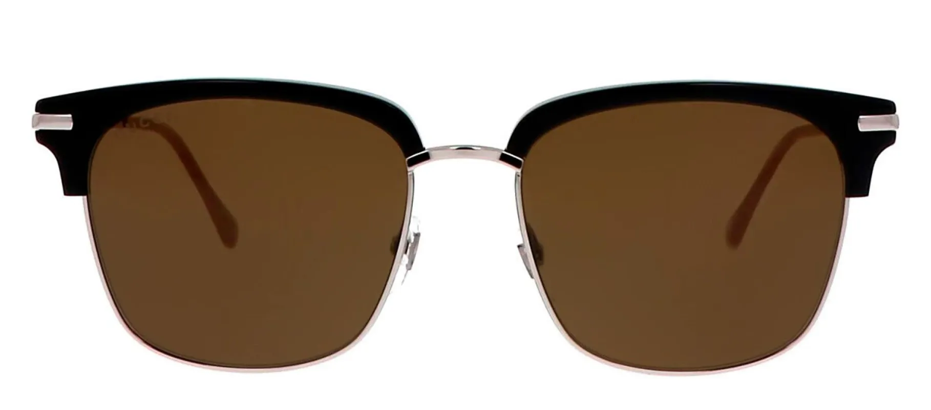 Gucci GG 0918S Rectangle Acetate Black Sunglasses with Brown Lens sold by Gaffos