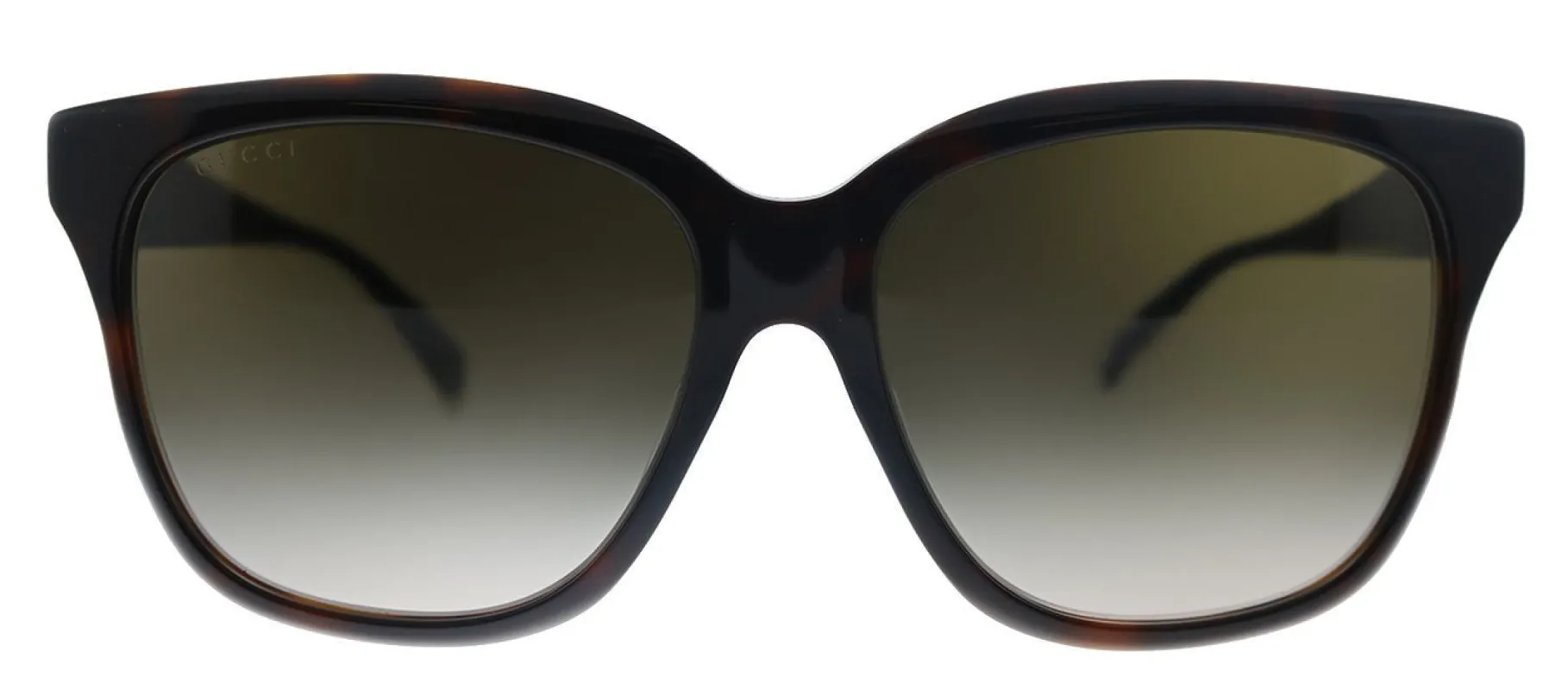 Gucci GG 0800SA 003 Square Acetate Havana Sunglasses with Brown Gradient Lens sold by Gaffos