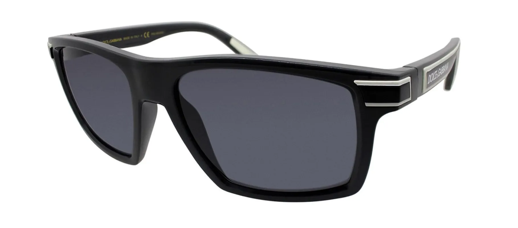Dolce & Gabbana DG 6160 310181 Rectangle Plastic Grey Sunglasses with Grey Polarized Lens sold by Gaffos
