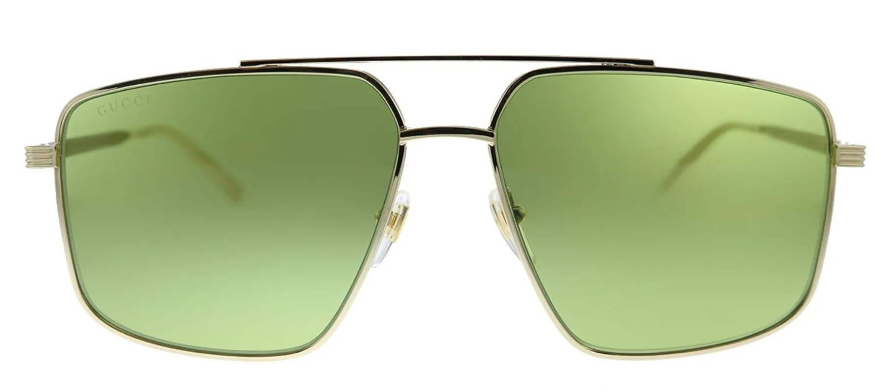 Gucci GG 0941S 002 Aviator Metal Gold Sunglasses with Green Lens sold by Gaffos