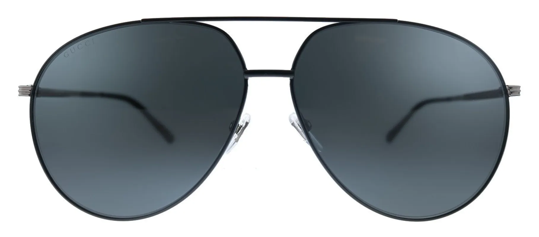 Gucci GG 0832S 001 Aviator Metal Black Sunglasses with Grey Lens sold by Gaffos
