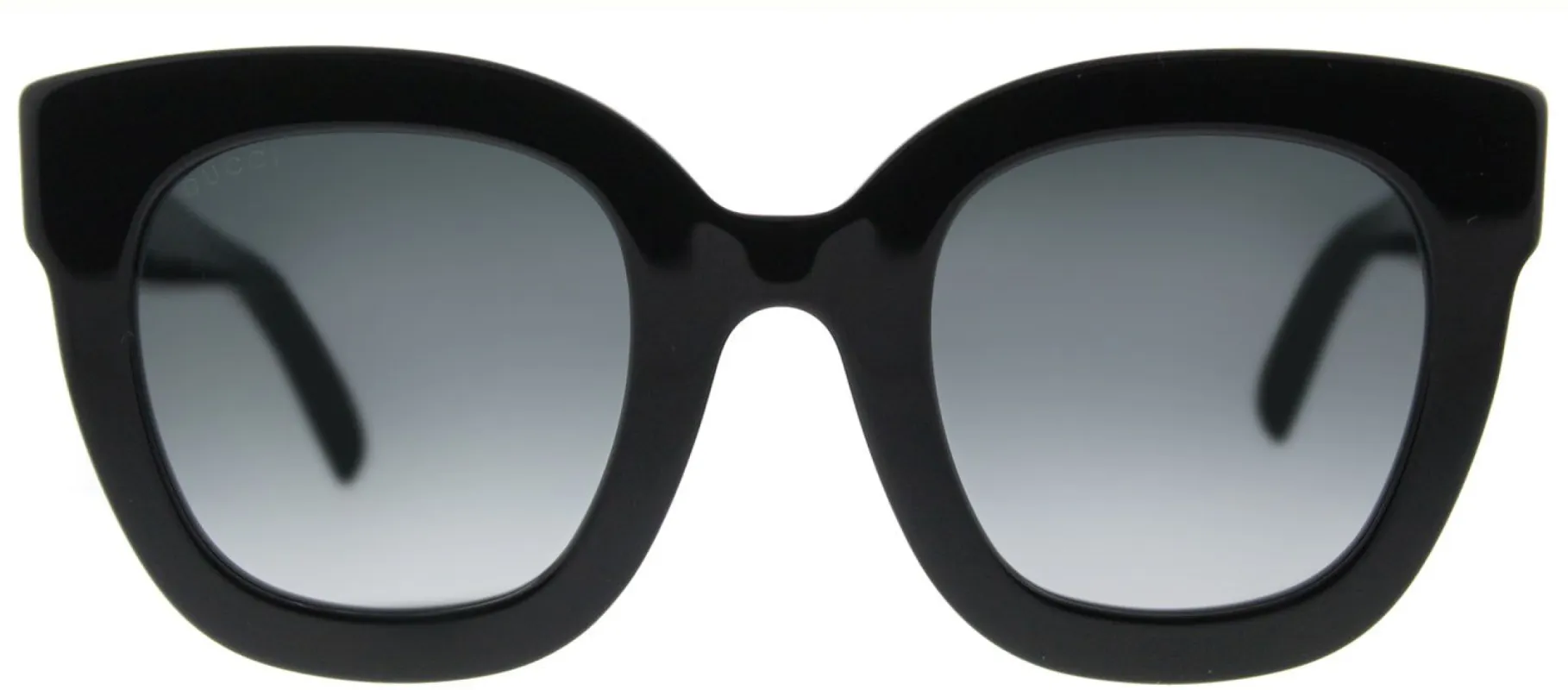 Gucci GG 0208S 001 Fashion Acetate Black Sunglasses with Grey Gradient Lens sold by Gaffos