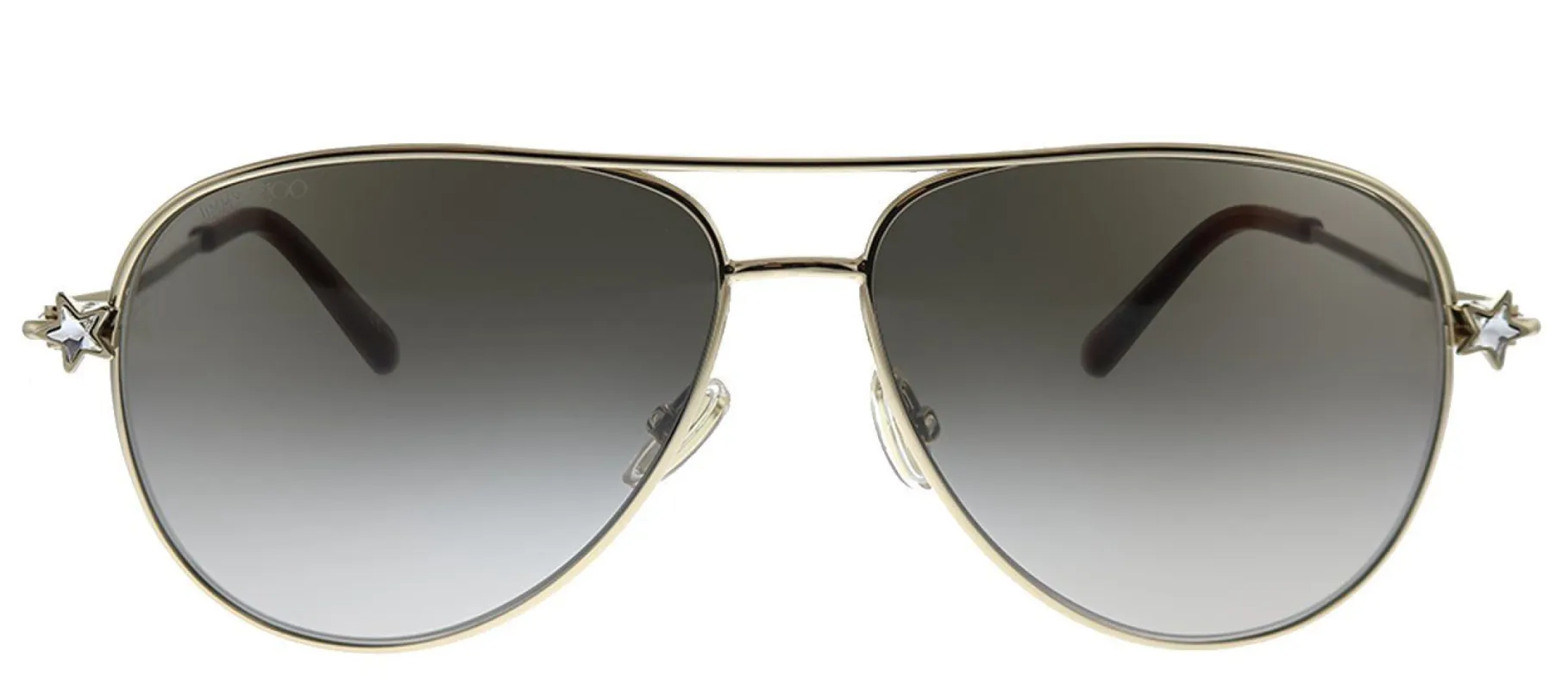 Jimmy Choo JC SANSA/S J5G FQ Aviator Metal Gold Sunglasses with Gold Gradient Lens sold by Gaffos