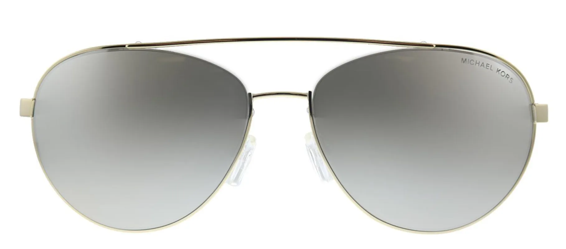 Michael Kors Aventura MK 1071 10146G Aviator Metal Gold Sunglasses with Silver Mirror Lens sold by Gaffos