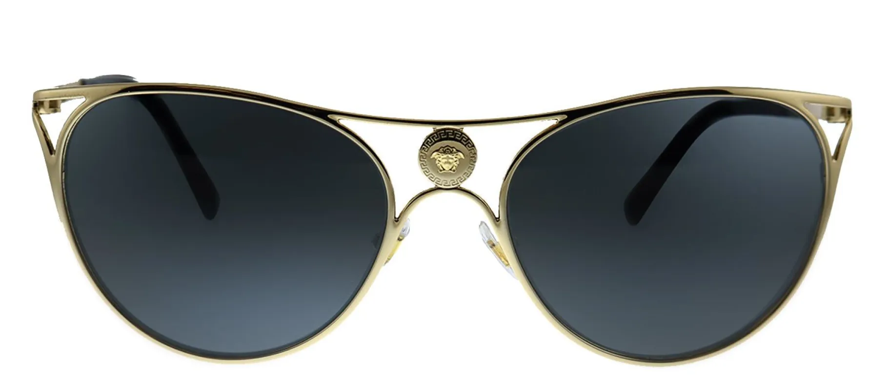 Versace VE 2237 100287 Cat-Eye Metal Gold Sunglasses with Grey Lens sold by Gaffos