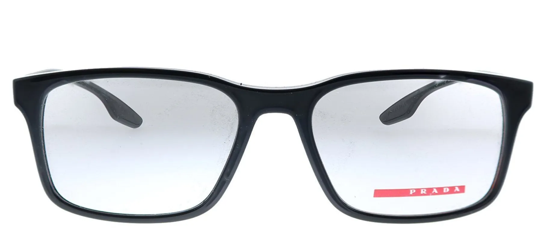 Prada Linea Rossa Lifestyle PS 01LV 1AB1O1 Rectangle Plastic Black Eyeglasses with Demo Lens sold by Gaffos