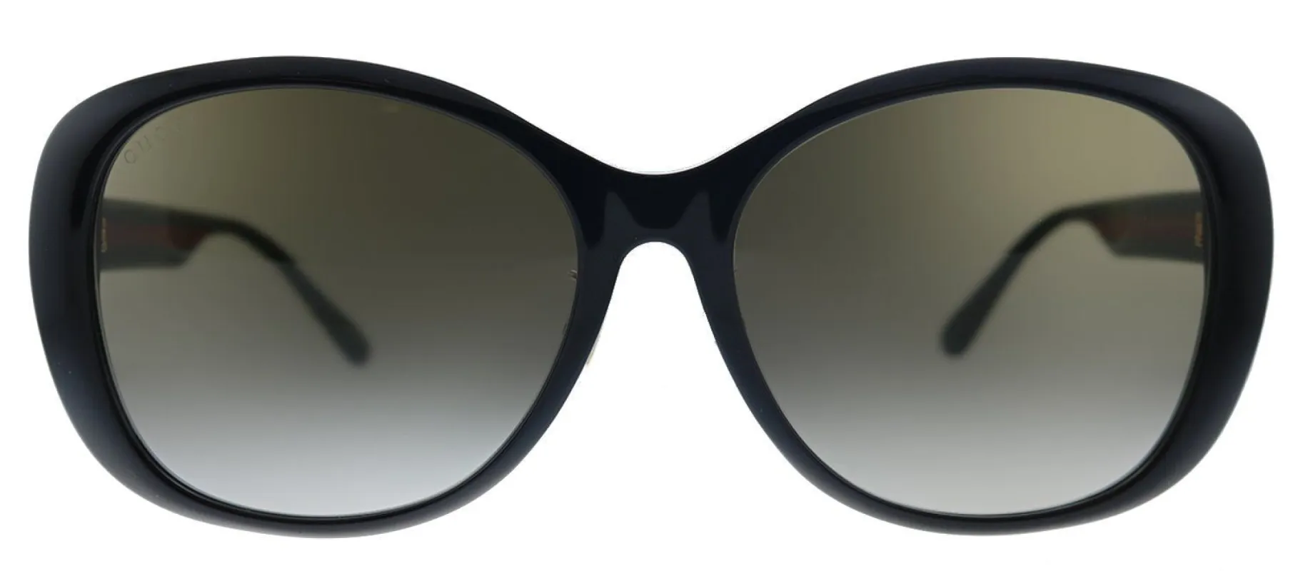 Gucci GG 0849SK 001 Butterfly Acetate Black Sunglasses with Brown Gradient Lens sold by Gaffos