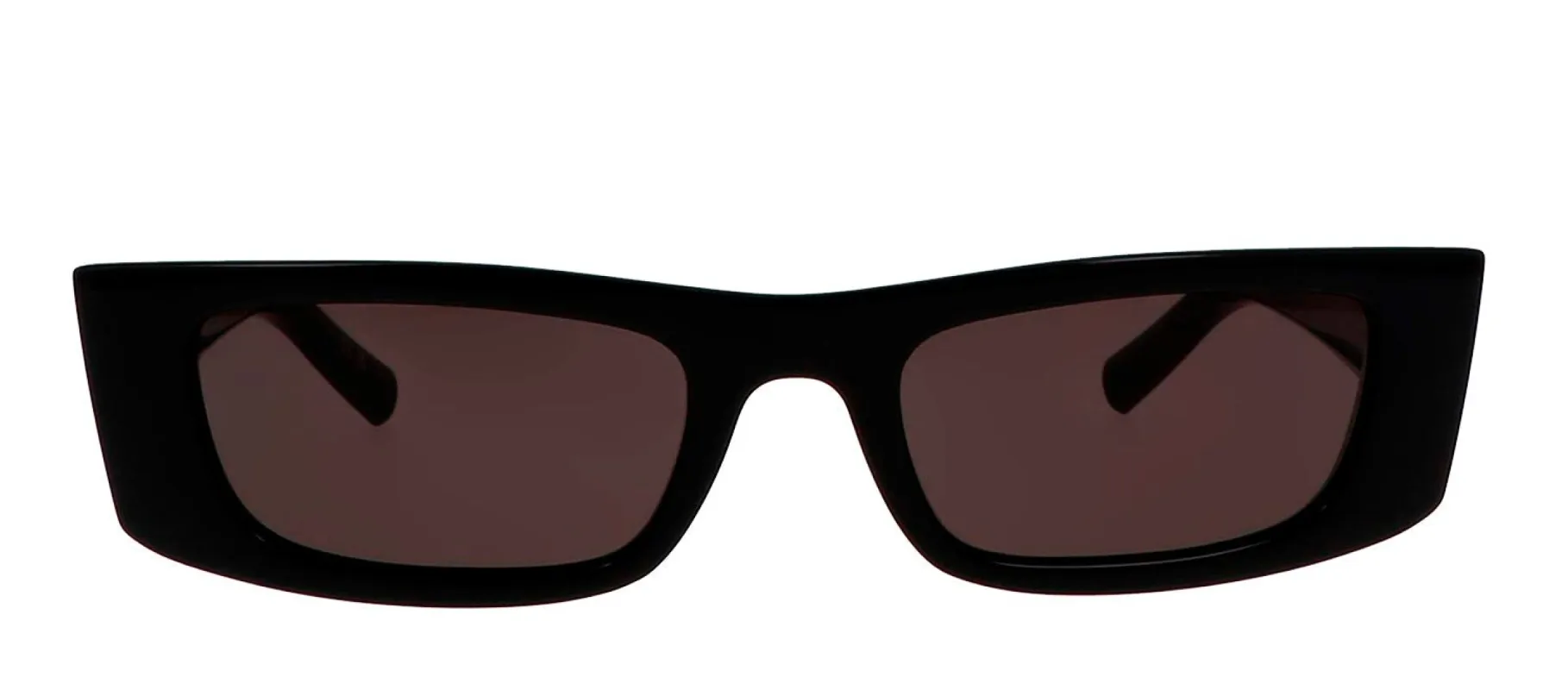 Saint Laurent SL 553S 001 Rectangle Plastic Black Sunglasses with Grey Lens made by Gaffos