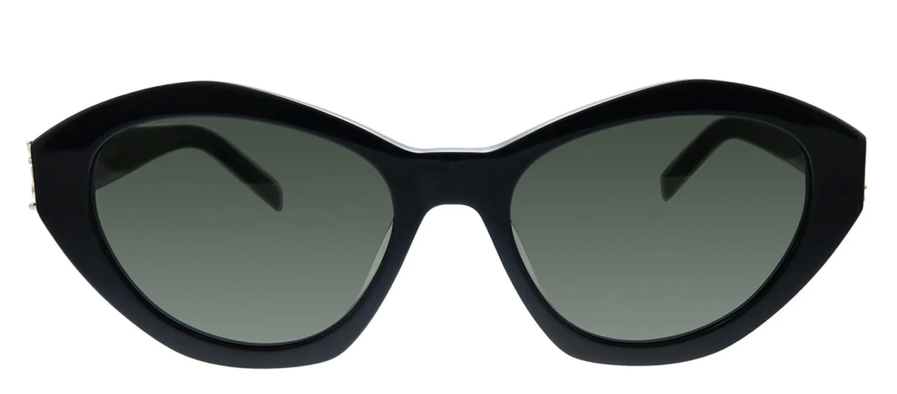 Saint Laurent SL M60 006 Cat-Eye Acetate Black Sunglasses with Grey Polarized Lens sold by Gaffos