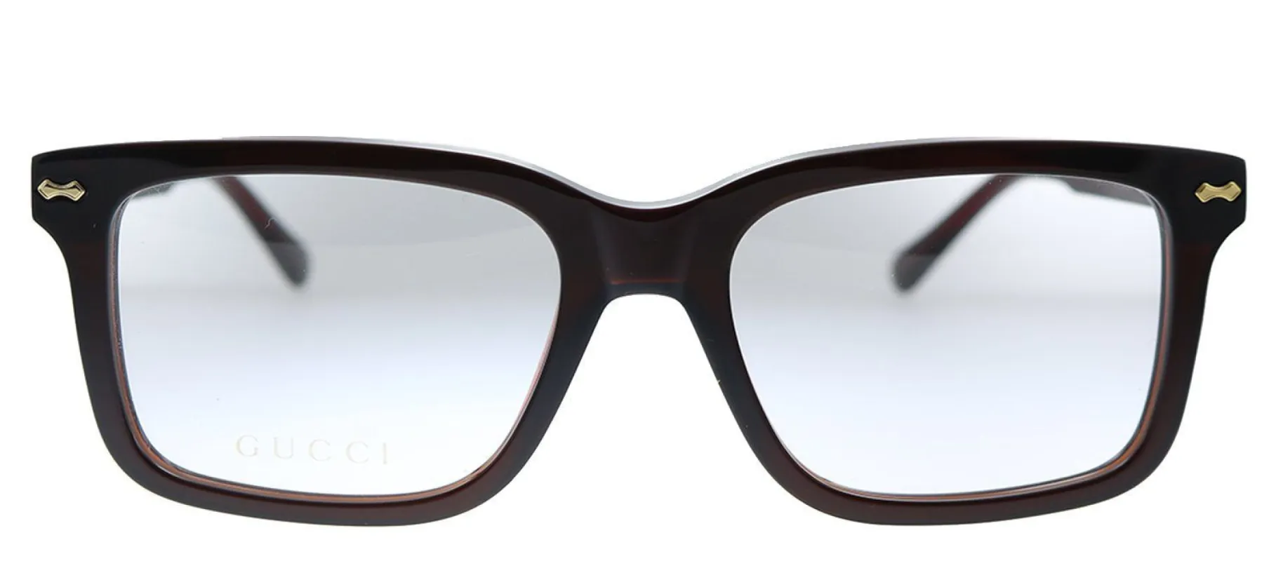 Gucci GG 0914O 003 Rectangle Acetate Brown Eyeglasses with Demo Lens sold by Gaffos
