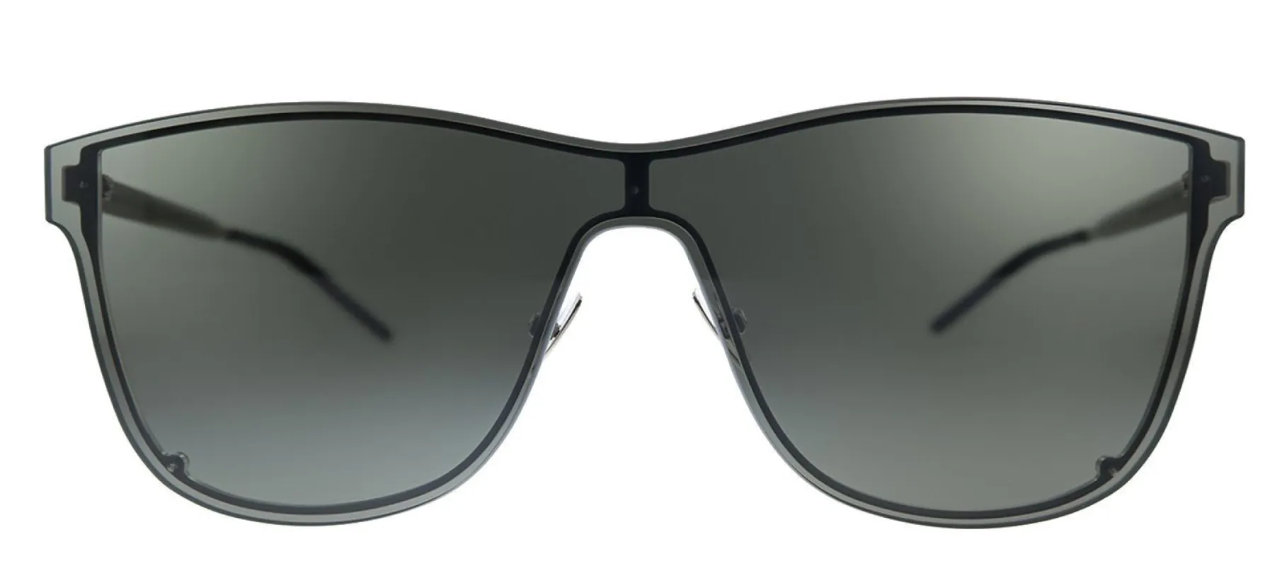 Saint Laurent OVER MASK SL 51 002 Square Metal Black Sunglasses with Grey Lens sold by Gaffos