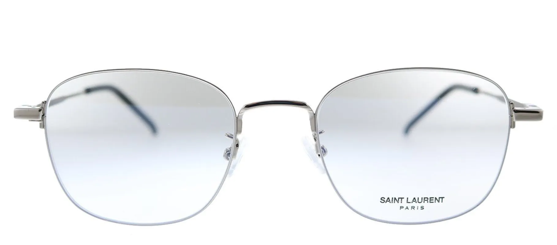 Saint Laurent WIRE SL 395/K 001 Round Metal Silver Eyeglasses with Demo Lens sold by Gaffos