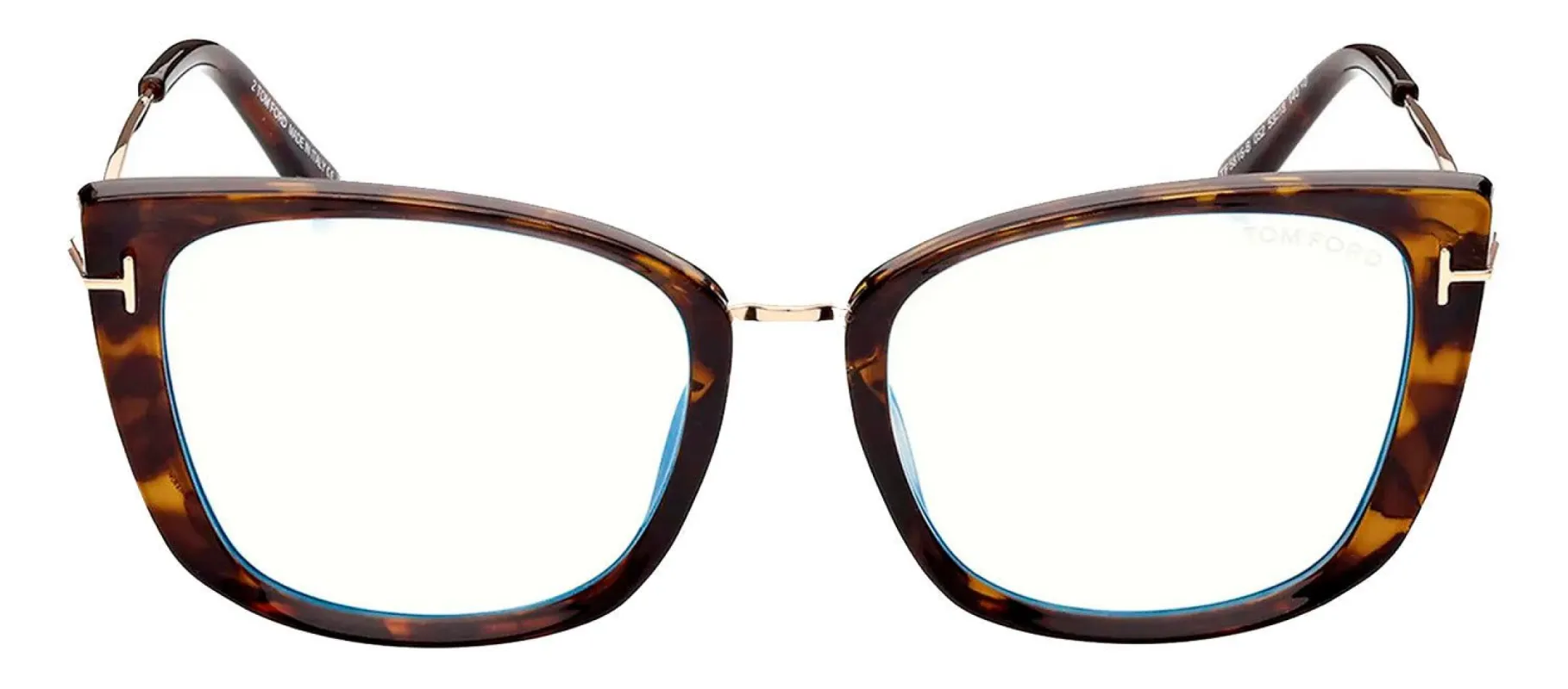 Tom Ford FT 5816-B 052 Cat-Eye Plastic Havana Eyeglasses with Clear Lens sold by Gaffos