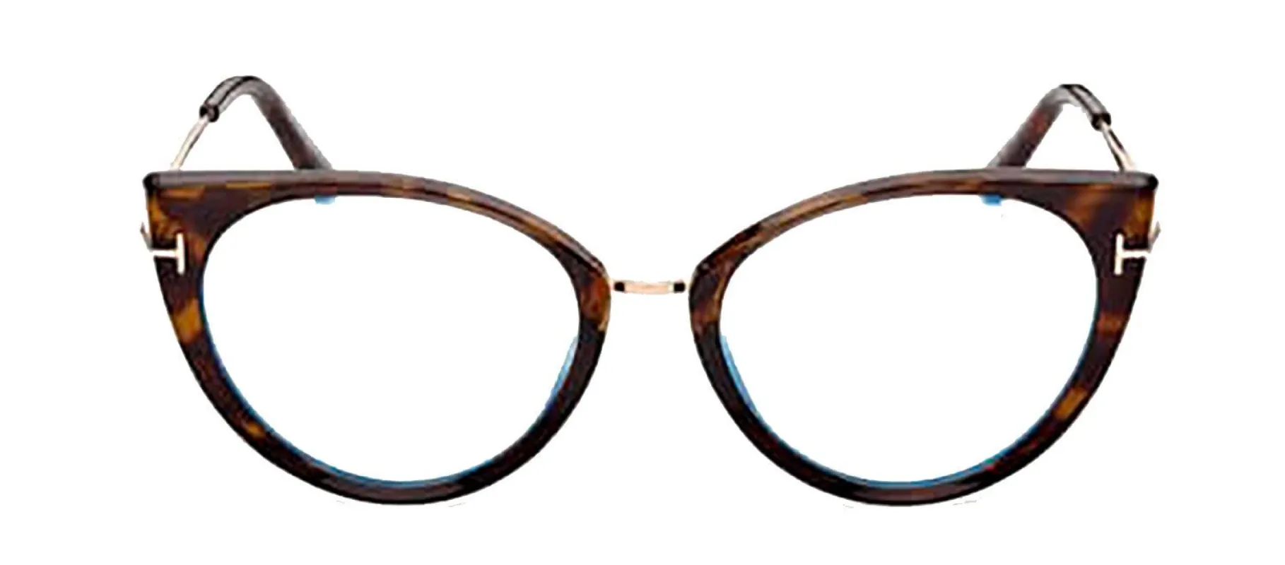 Tom Ford FT 5815-B 052 Cat-Eye Plastic Havana Eyeglasses with Clear Lens sold by Gaffos