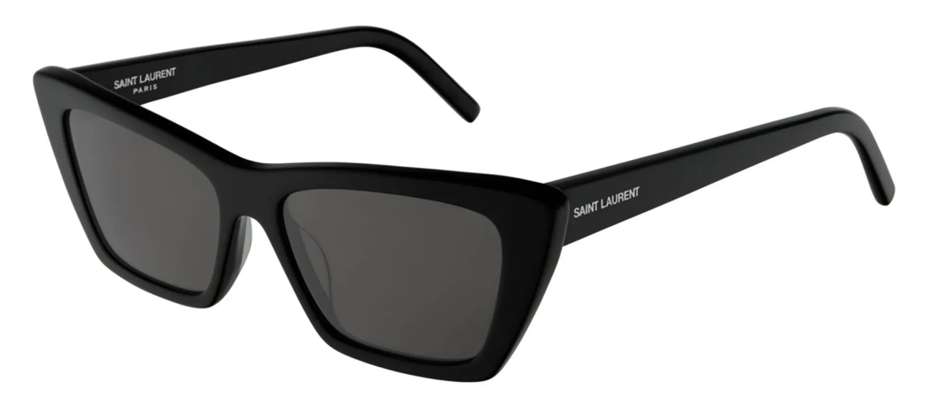 Saint Laurent MICA SL 276 001 Cat-Eye Acetate Black Sunglasses with Grey Lens sold by Gaffos