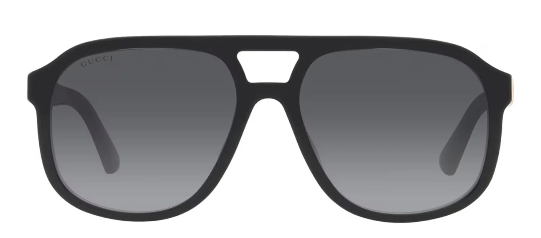 Gucci GG 1188S 002 Aviator Plastic Black Sunglasses with Grey Gradient Lens sold by Gaffos