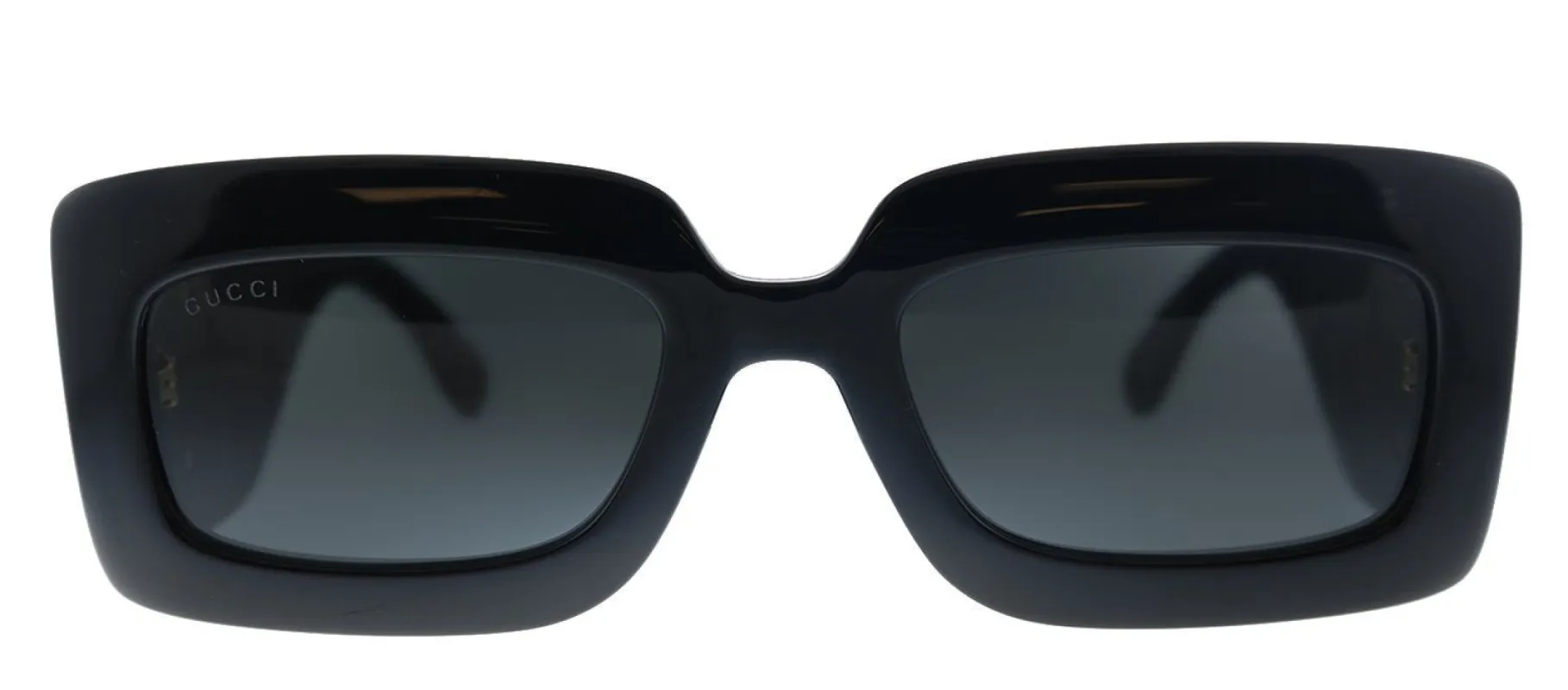 Gucci GG 0811S 001 Rectangle Acetate Black Sunglasses with Grey Lens sold by Gaffos