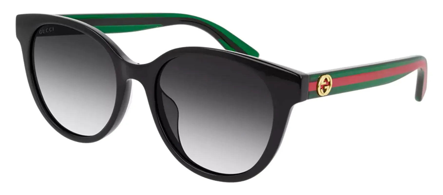 Gucci GG 0702SN 004 Cat-Eye Plastic Black Sunglasses with Grey Gradient Lens sold by Gaffos