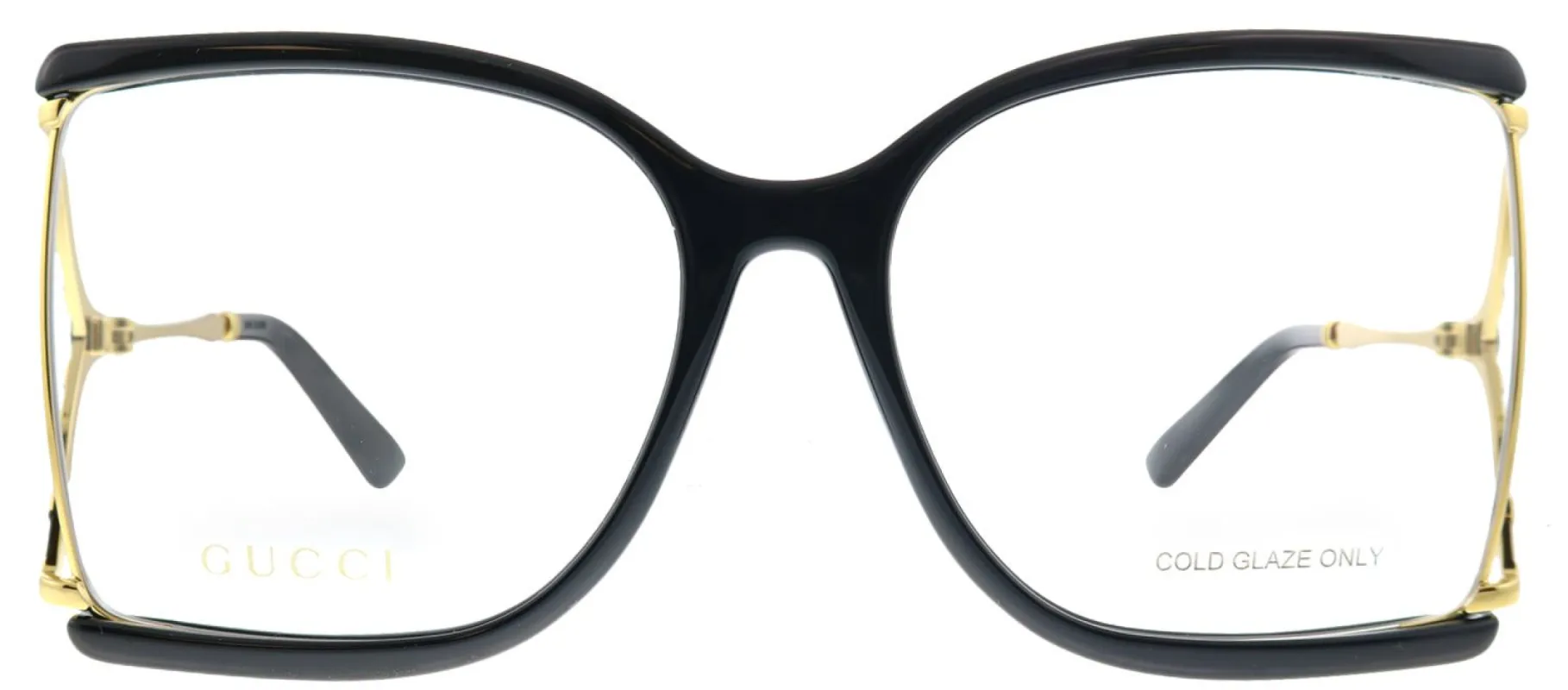 Gucci GG 0592O 001 Butterfly Acetate Black Eyeglasses with Demo Lens sold by Gaffos