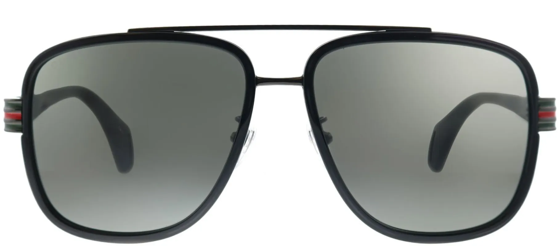 Gucci GG 0448S 001 Aviator Acetate Black Sunglasses with Grey Lens sold by Gaffos