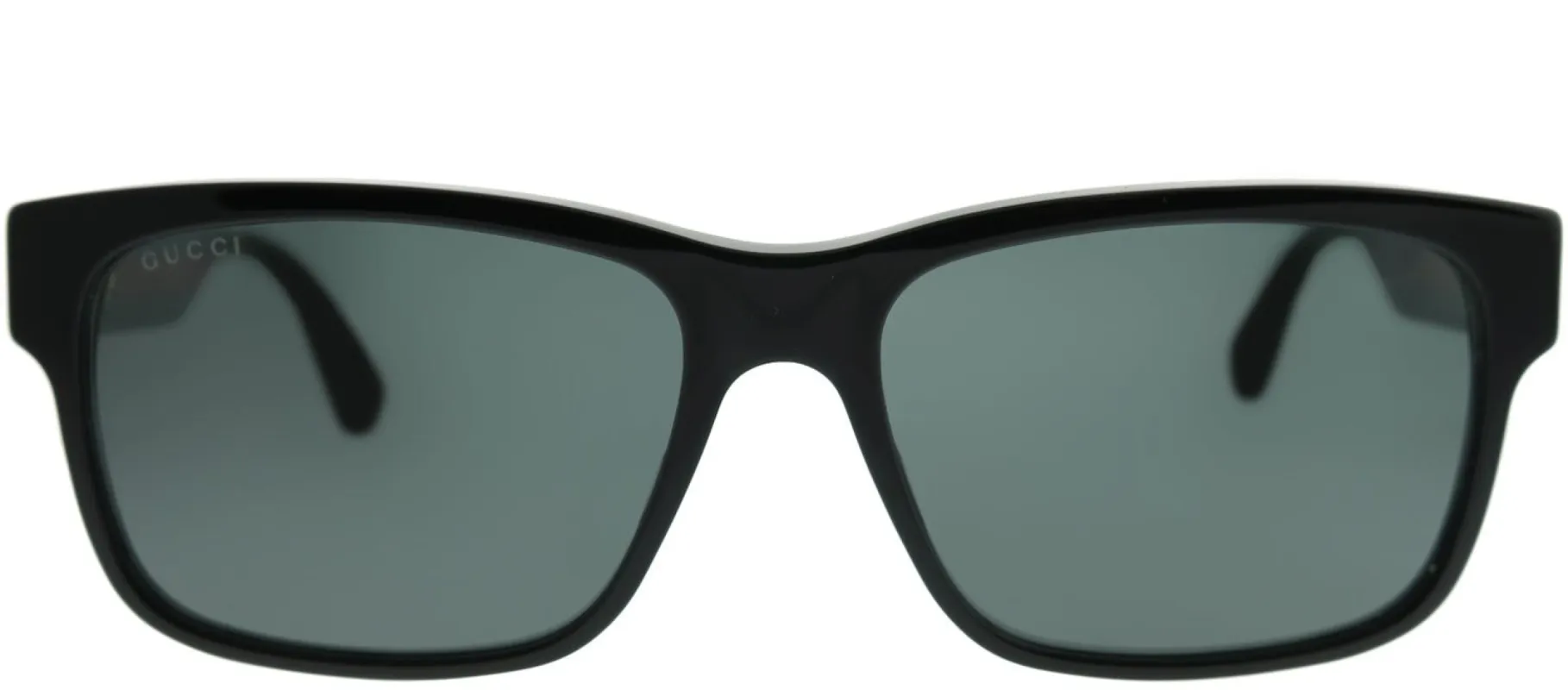 Gucci GG 0340S 006 Rectangle Acetate Black Sunglasses with Grey Lens sold by Gaffos