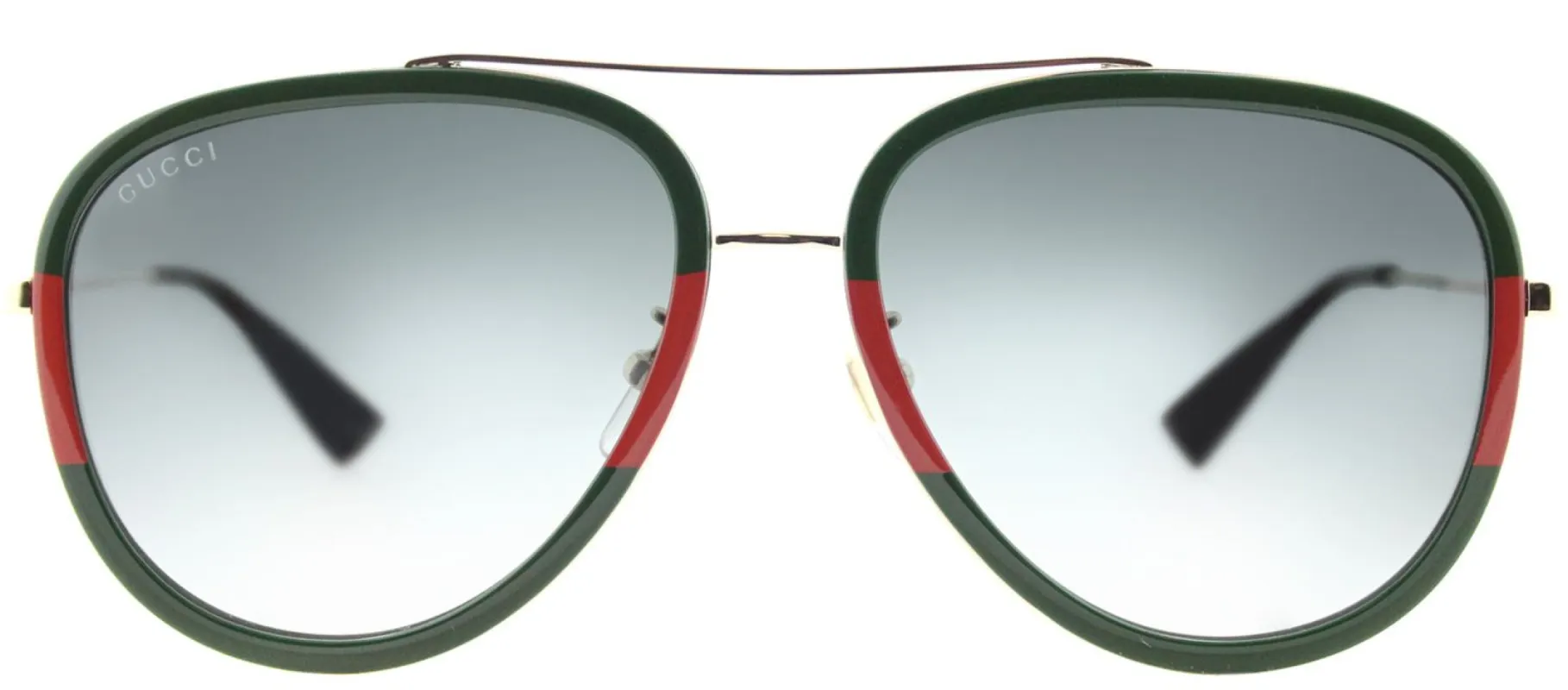 Gucci GG 0062S 003 Aviator Metal Gold Sunglasses with Grey Gradient Lens sold by Gaffos
