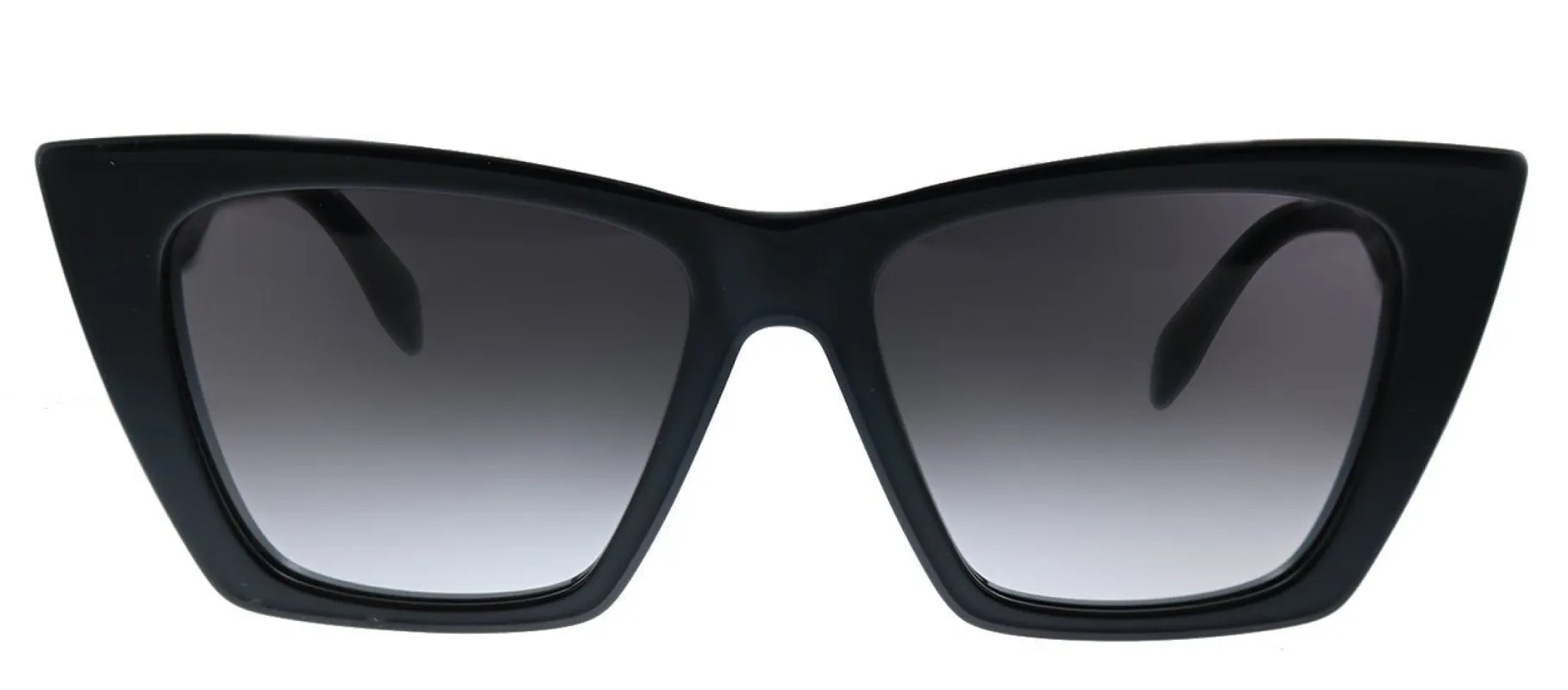 Alexander McQueen AM 299S 001 Cat-Eye Acetate Black Sunglasses with Grey Gradient Lens sold by Gaffos