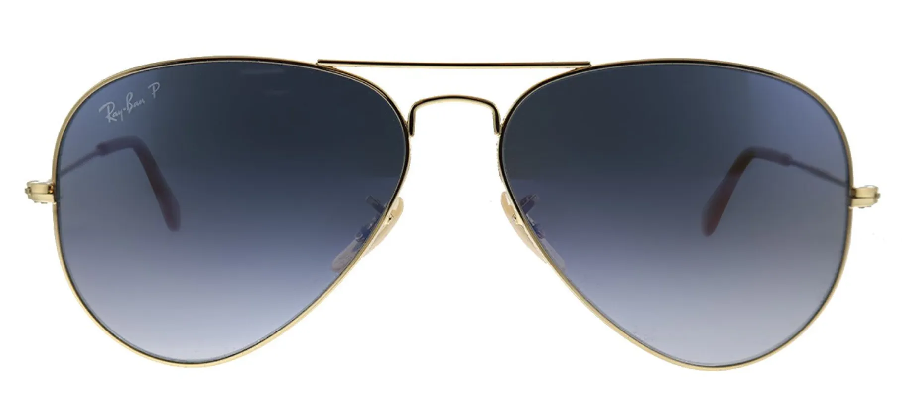 Ray-Ban RB 3025 001/78 Aviator Metal Gold Sunglasses with Blue Gradient Lens sold by Gaffos