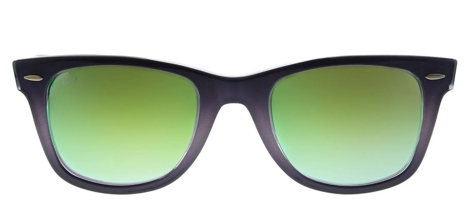 Ray-Ban Wayfarer RB 2140F 11994J Wayfarer Plastic Grey Sunglasses with Green Gradient Mirrored Lens sold by Gaffos