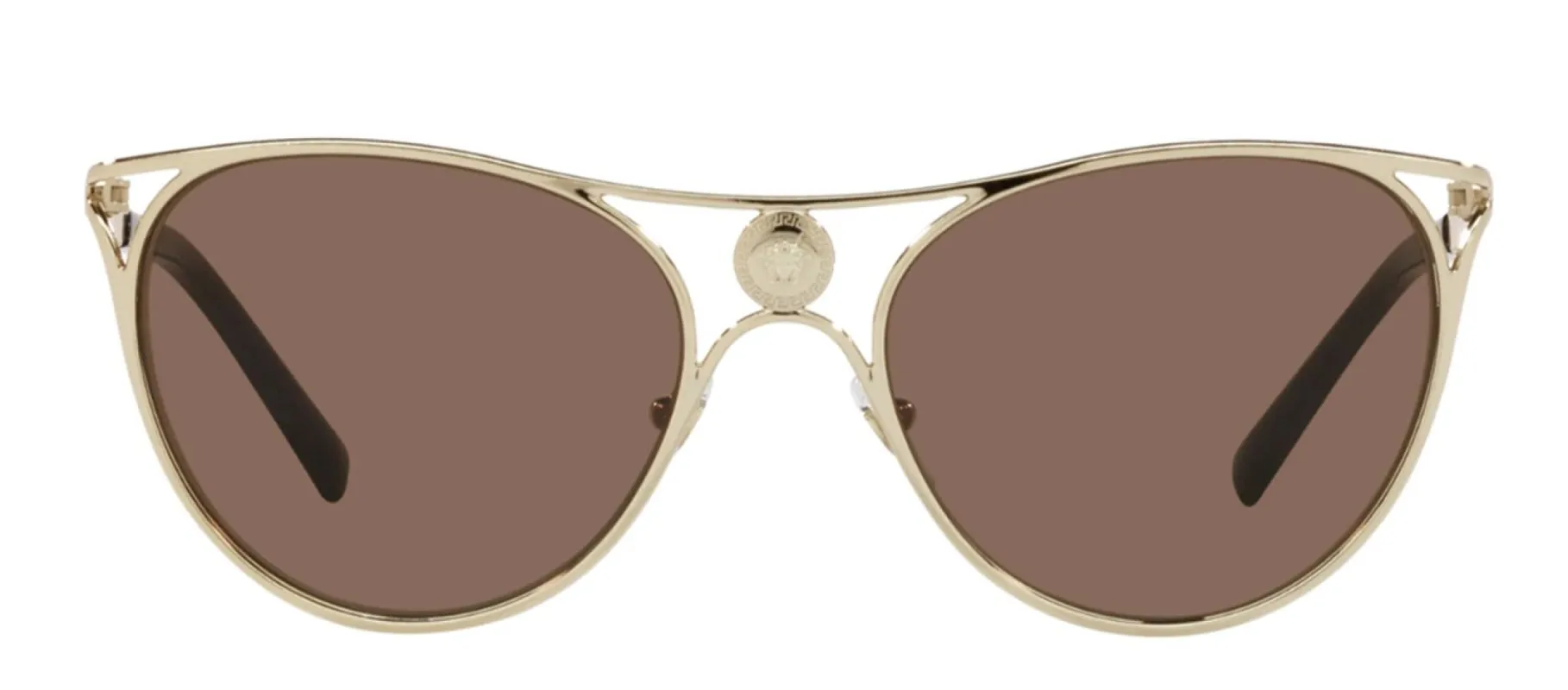 Versace VE 2237 125273 Cat-Eye Metal Gold Sunglasses with Brown Lens sold by Gaffos