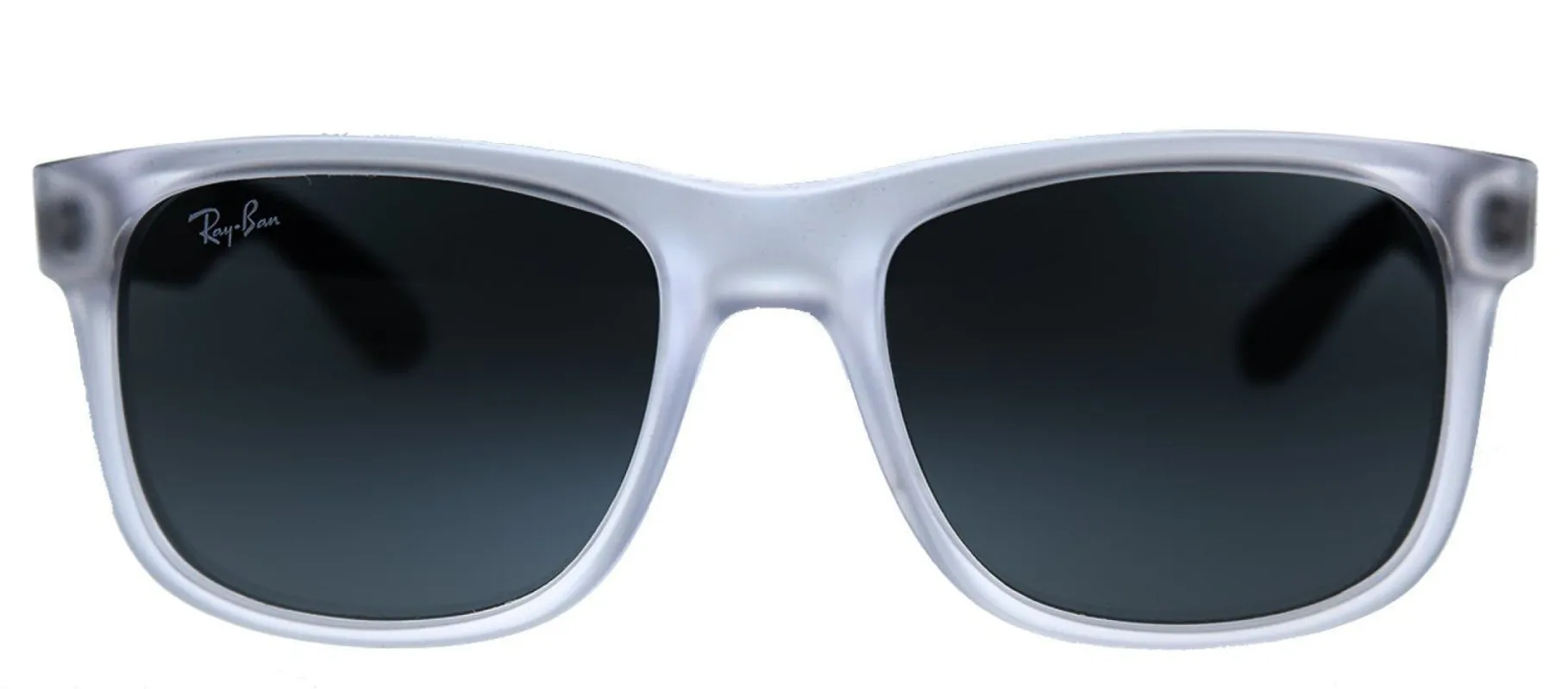Ray-Ban Justin RB 4165 651287 Square Plastic Clear Sunglasses with Grey Lens sold by Gaffos