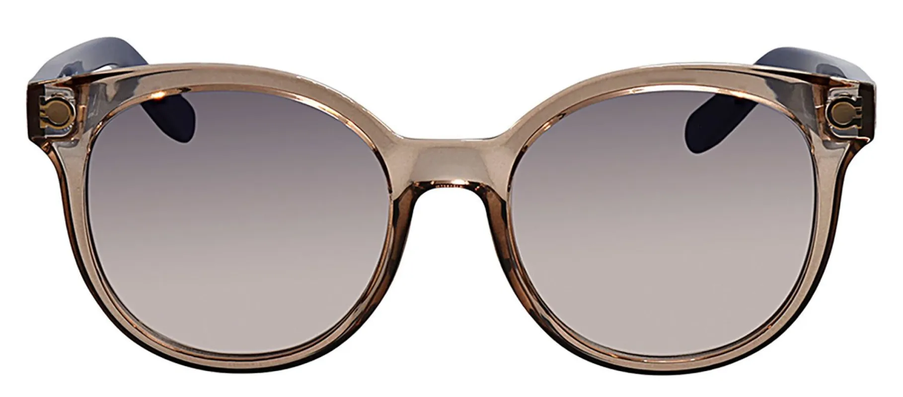 Salvatore Ferragamo SF 833S 290 Tea Cup Plastic Crystal Nude Sunglasses with Grey Gradient Lens sold by Gaffos