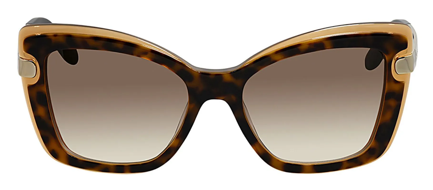 Salvatore Ferragamo SF 814S 226 Butterfly Plastic Havana-Amber Sunglasses with Brown Gradient Lens sold by Gaffos