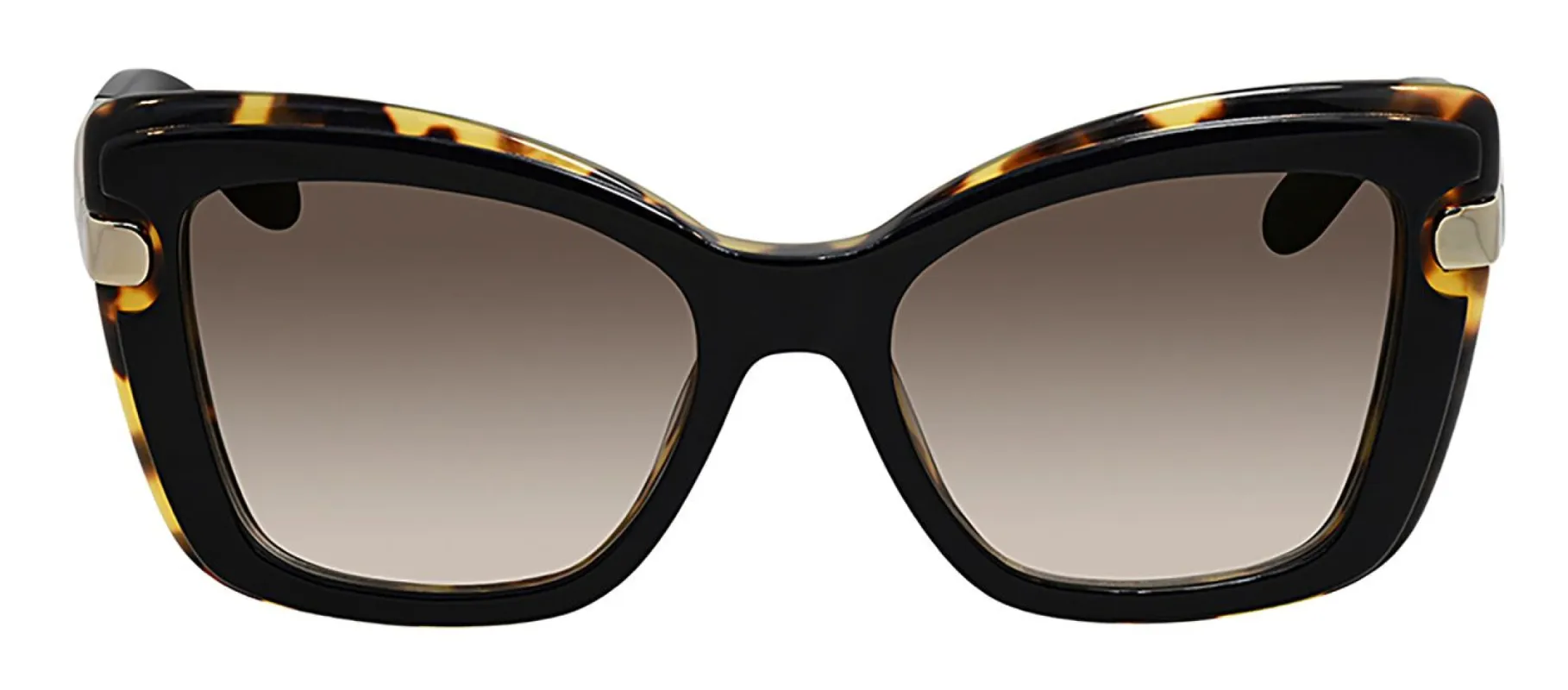 Salvatore Ferragamo SF 814S 006 Butterfly Plastic Black-Havana Sunglasses with Brown Gradient Lens sold by Gaffos