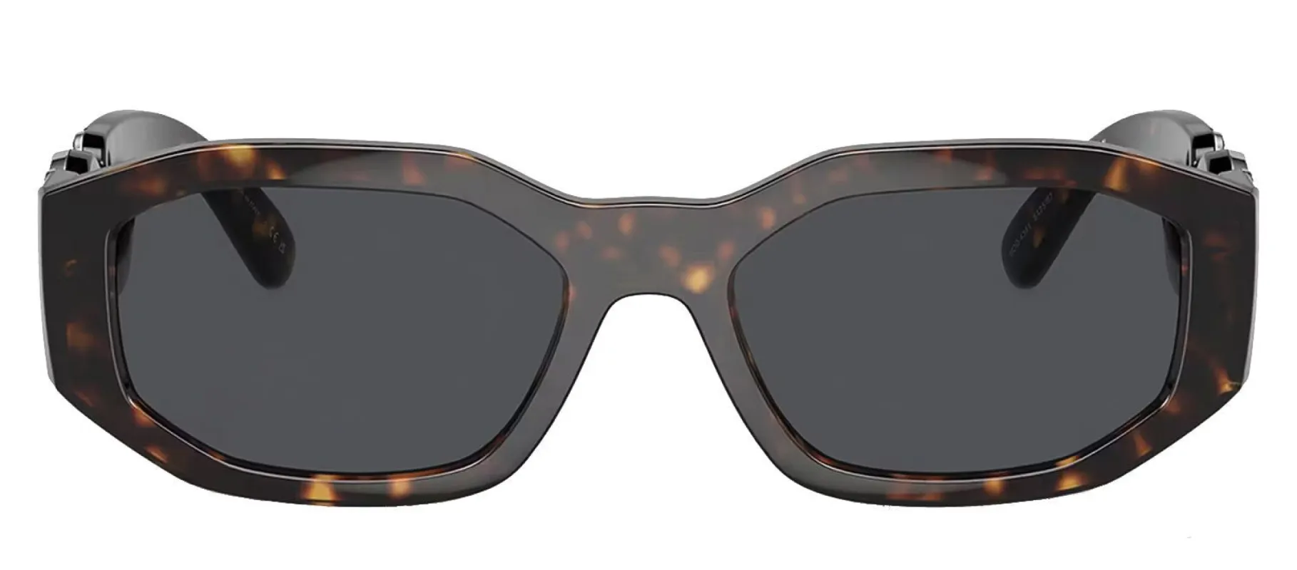 Versace VE 4361 542387 Geometric Plastic Havana Sunglasses with Grey Lens sold by Gaffos