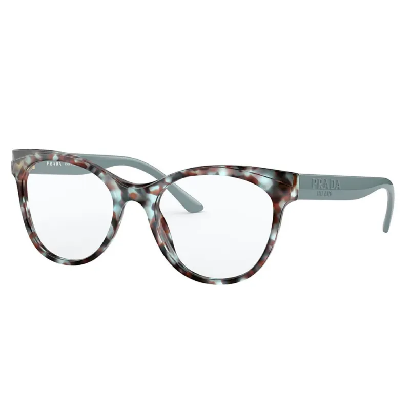 Prada PR 05WV 05H1O1 Butterfly Plastic Blue Eyeglasses with Logo Stamped Demo Lenses sold by Gaffos