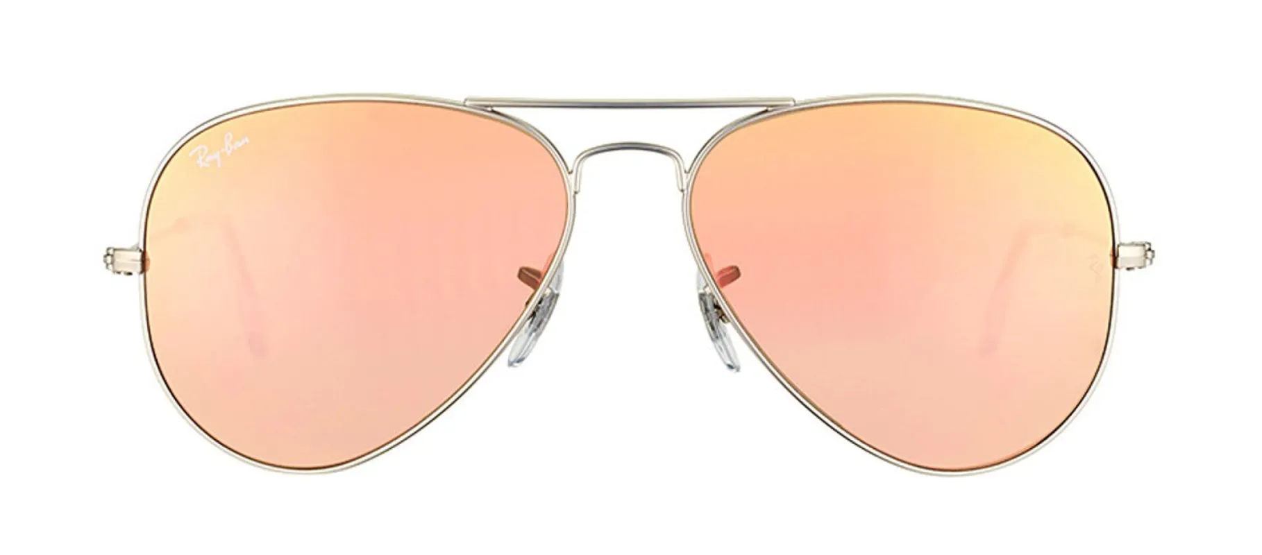 Ray-Ban RB 3025 019/Z2 Aviator Metal Silver Sunglasses with Brown Mirror Lens sold by Gaffos