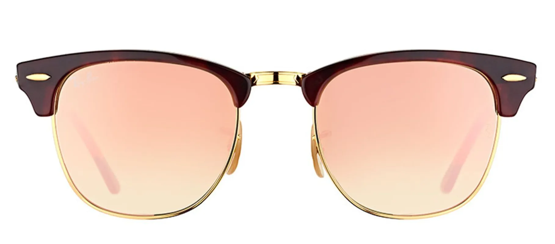 Ray-Ban Clubmaster RB 3016 990/7O Clubmaster Plastic Tortoise/ Havana Sunglasses with Pink Flash Gradient Lens sold by Gaffos