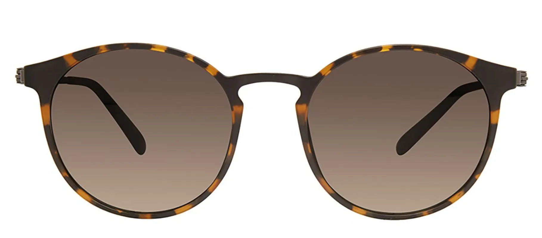 Modo MODO 701 BTRT Round Metal Tortoise Sunglasses with Brown Gradient Lens made by Gaffos