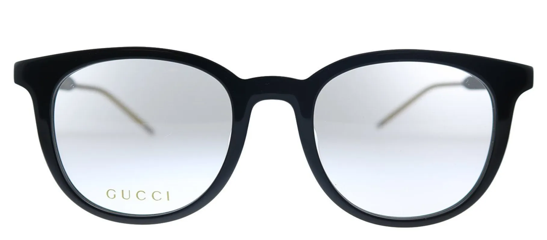 Gucci GG 0845OK 004 Round Acetate Black Eyeglasses with Demo Lens sold by Gaffos