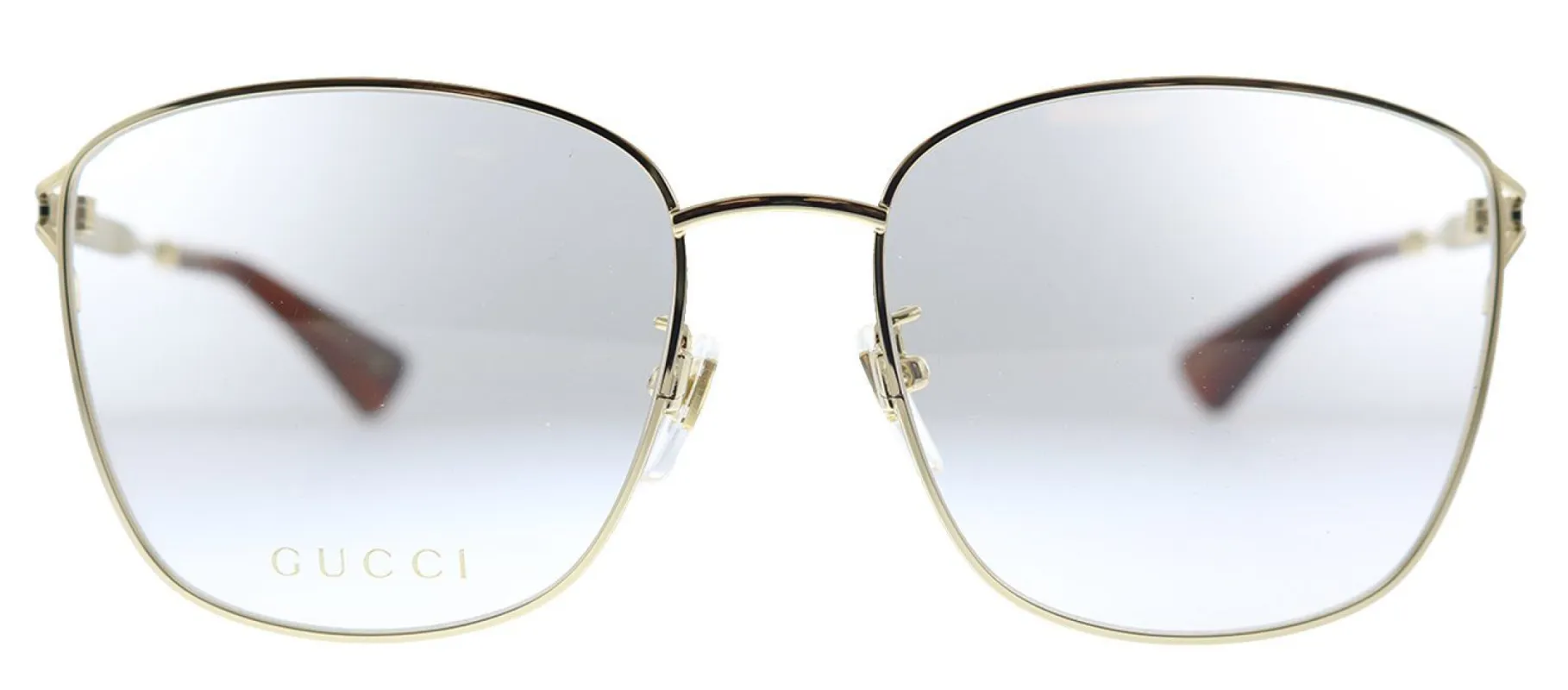 Gucci GG 0819OA 001 Square Metal Gold Eyeglasses with Demo Lens sold by Gaffos