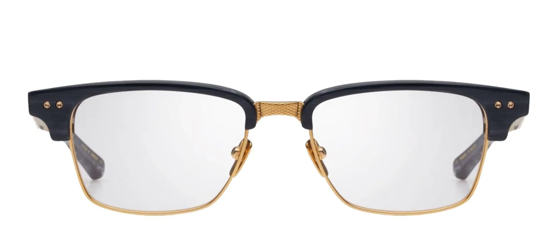 Dita STATESMAN THREE DT DRX-2064-G-GRY-GLD-52 Rectangle Metal Grey Sunglasses with Clear Lens sold by Gaffos