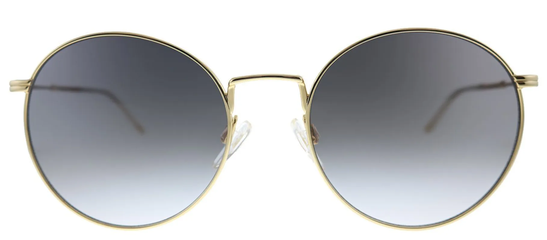 Tommy Hilfiger TH 1586/S 000 Oval Metal Rose Gold Sunglasses with Grey Gradient Lens made by Gaffos