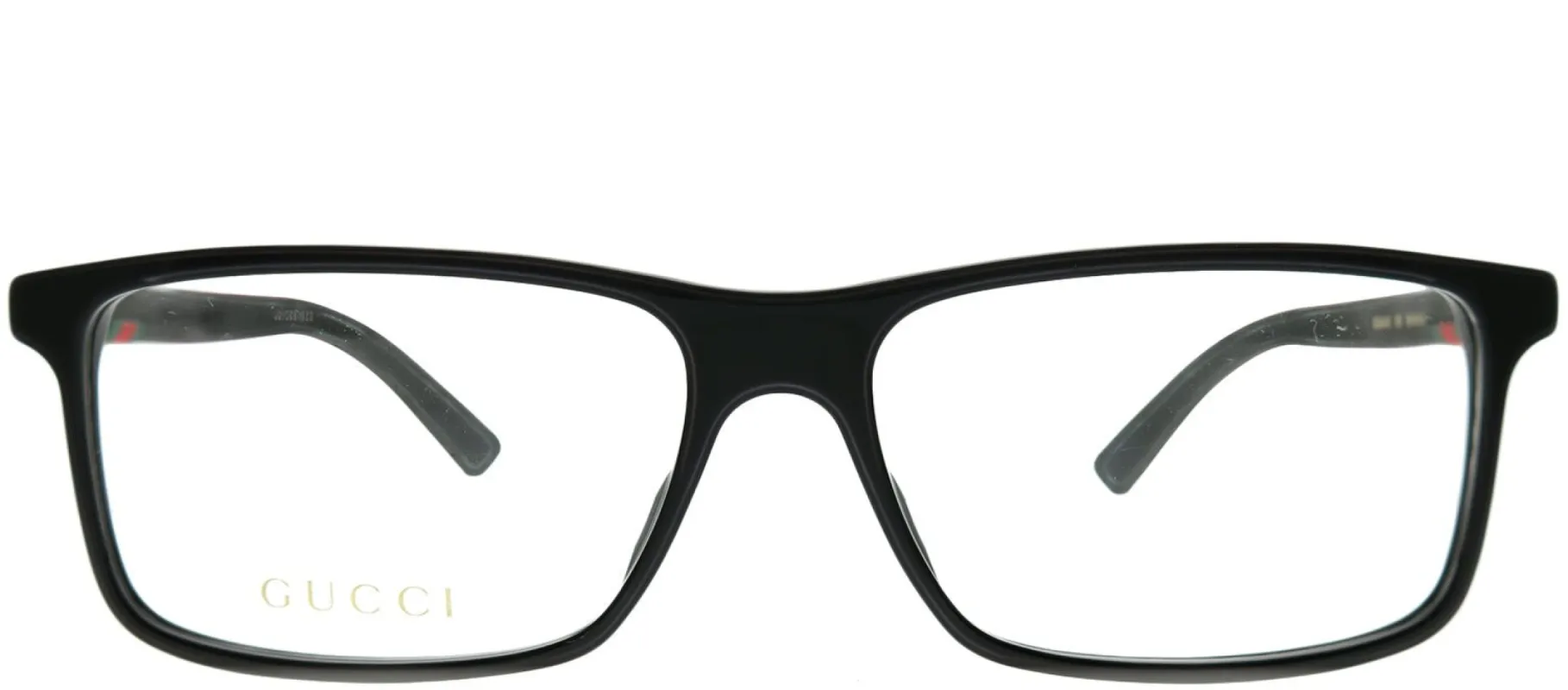 Gucci GG 0424O 005 Rectangle Acetate Black Eyeglasses with Demo Lens sold by Gaffos