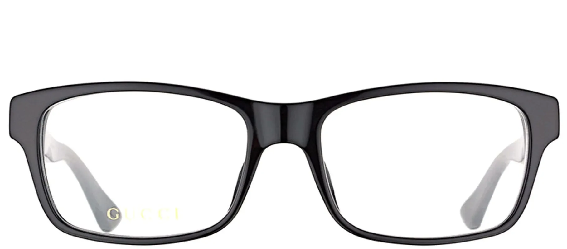 Gucci GG 0006O 005 Rectangle Acetate Black Eyeglasses with Demo Lens sold by Gaffos