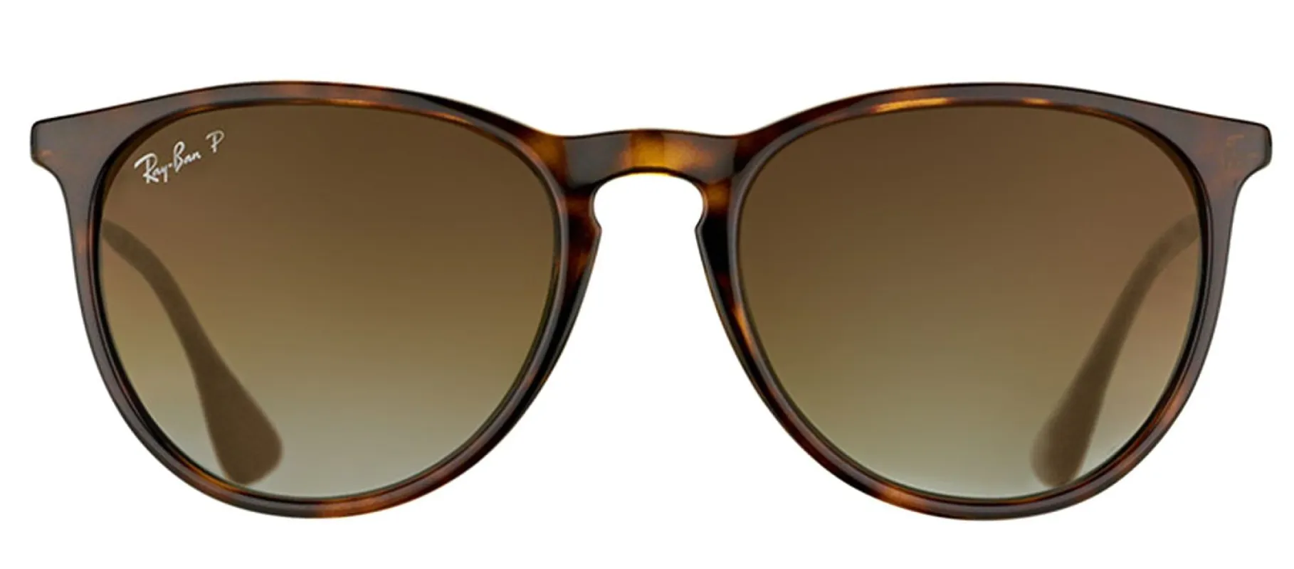 Ray-Ban Erika RB 4171 710/T5 Oval Plastic Tortoise/ Havana Sunglasses with Brown Gradient Polarized Lens sold by Gaffos
