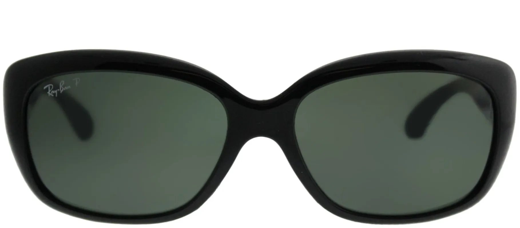 Ray-Ban Jackie Ohh RB 4101 601/58 Rectangle Plastic Black Sunglasses with Green Gradient Lens sold by Gaffos