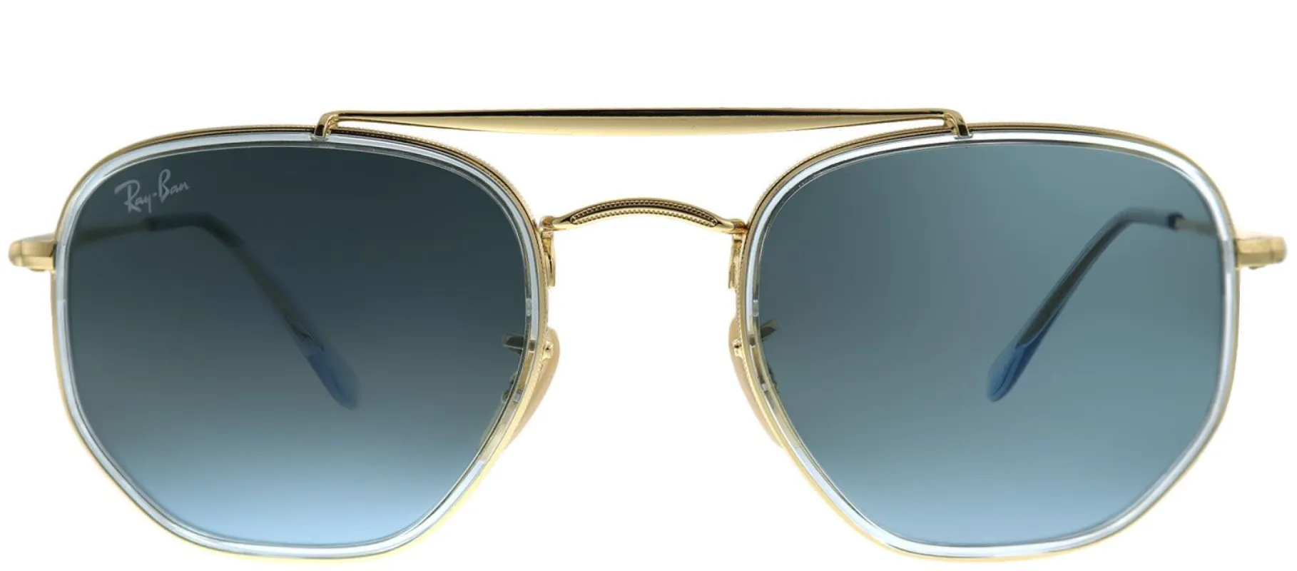 Ray-Ban RB 3648M 91233M Pilot Metal Blue Sunglasses with Blue Gradient Lens sold by Gaffos