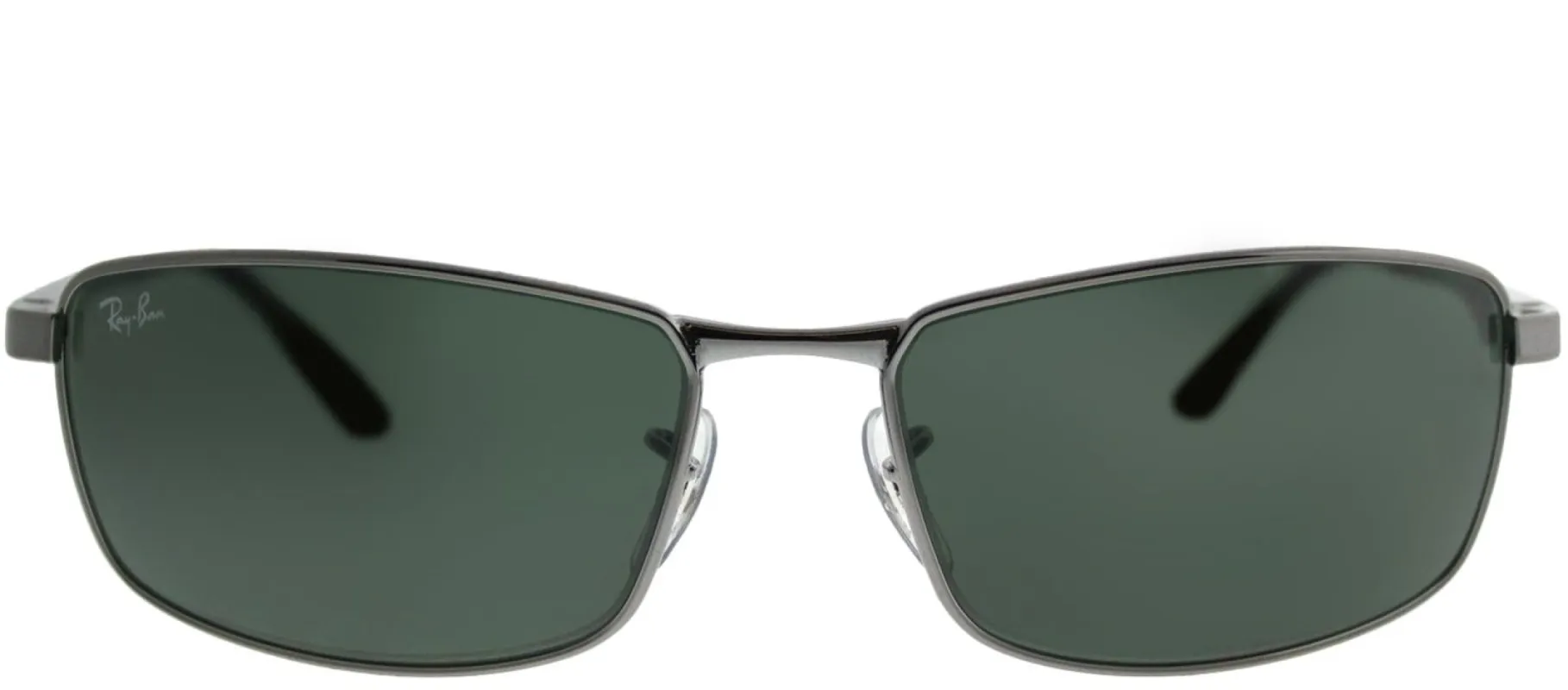 Ray-Ban RB 3498 004/71 Sport Metal Black Sunglasses with Green Lens sold by Gaffos